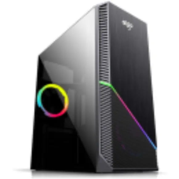 DarkFlash Aigo Rainbow-1 RGB Gaming Casing - Black - PakByte Computers 