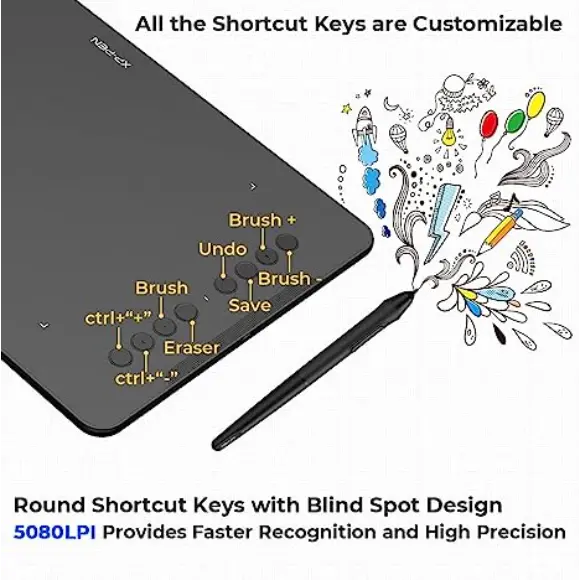 XP-PEN Deco 03 Graphics Drawing Tablet with Battery-Free Passive Stylus - PakByte Computers 