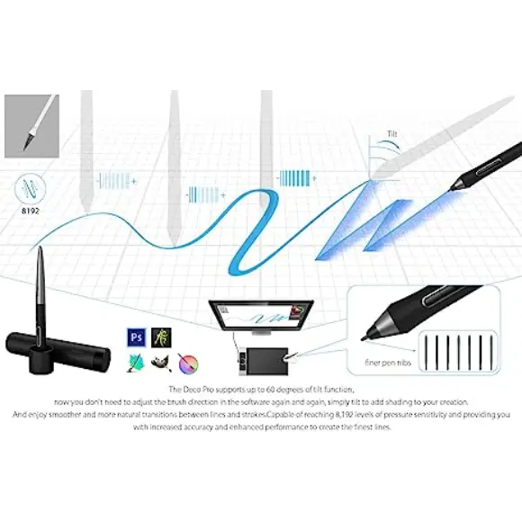 XP-PEN Deco Pro Medium 11x6" Graphics Drawing Ultrathin Digital Pen Tablet - PakByte Computers 