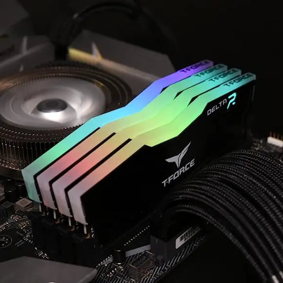 T-Force Delta RGB DDR4 3600 MHZ 32GB (16x2) Desktop Memory - Black - PakByte Computers 