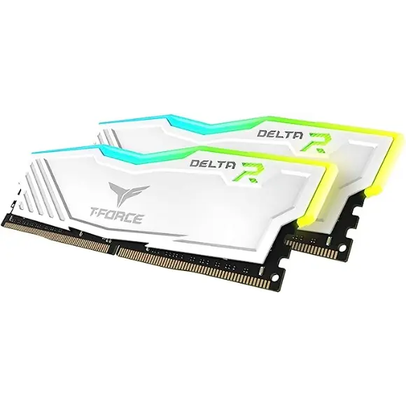 T-Force Delta RGB DDR4 3600MHZ 32GB (16x2) Desktop Gaming Memory - White - PakByte Computers 