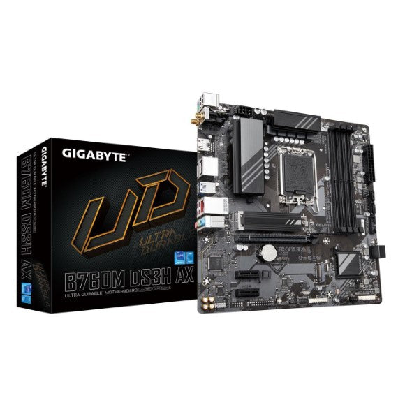 GIGABYTE B760M DS3H AX DDR5 LGA 1700  Motherboard - PakByte Computers 