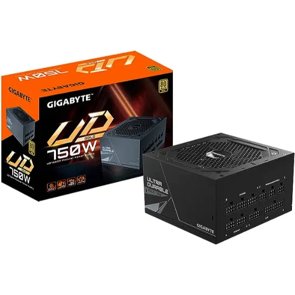 GIGABYTE 750W 80 Plus Gold Certified Fully Modular Power Supply - GP-UD750GM - PakByte Computers 