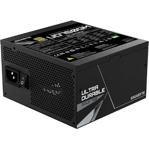 GIGABYTE 750W 80 Plus Gold Certified Fully Modular Power Supply - GP-UD750GM - PakByte Computers 