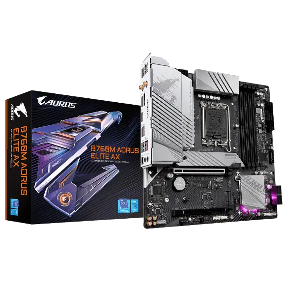 GIGABYTE B760M AORUS ELITE AX DDR5 MOTHERBOARD - PakByte Computers 