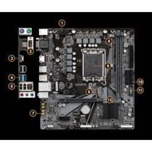 GIGABYTE H610M H V2 DDR4 Motherboard - PakByte Computers 