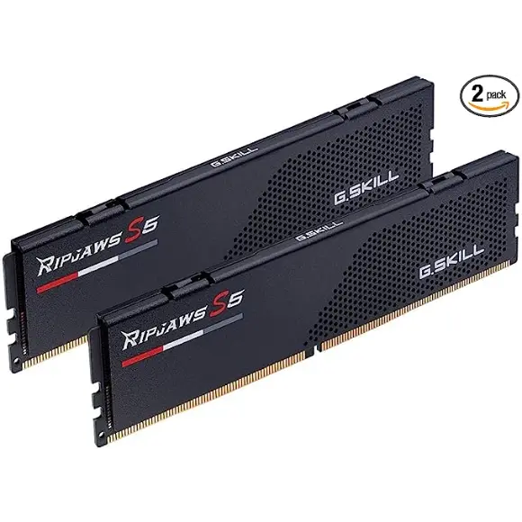 G.Skill RipJaws S5 5200MHZ 32GB (16x2) DDR5 Desktop Memory - Matte black - PakByte Computers 