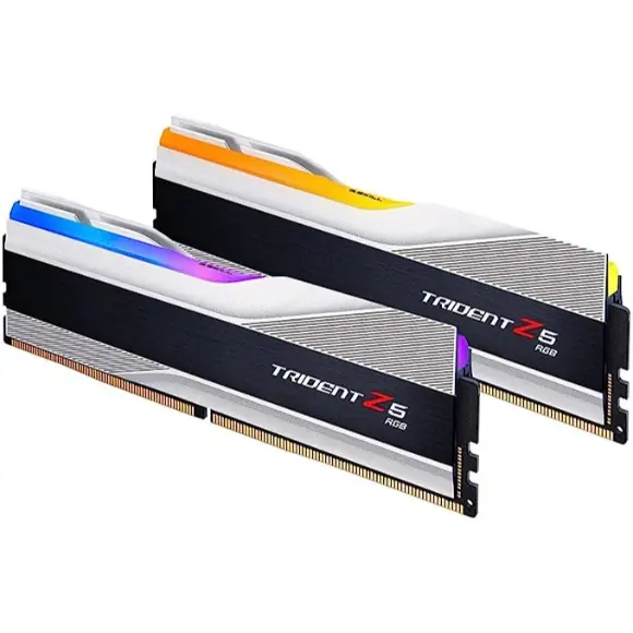 G.Skill Trident Z5 RGB 5200MHZ 32GB (16x2) DDR5 Desktop Memory - Metallic Silver - PakByte Computers 