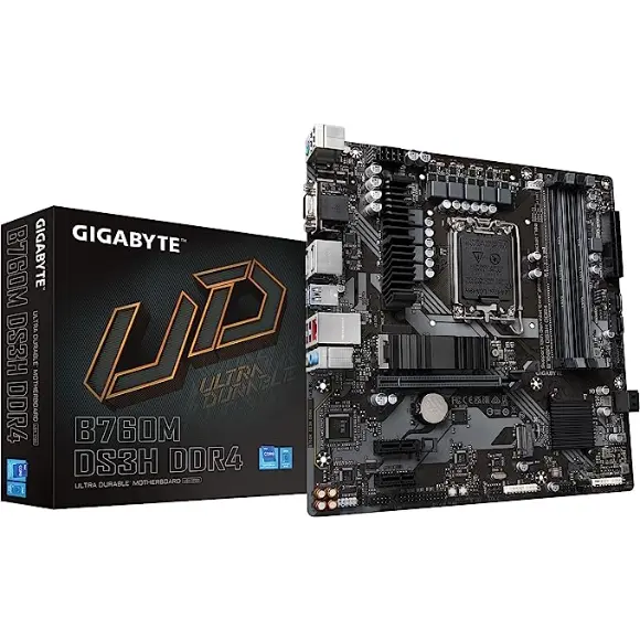 GIGABYTE B760M DS3H DDR4 Gaming Motherboard - PakByte Computers 