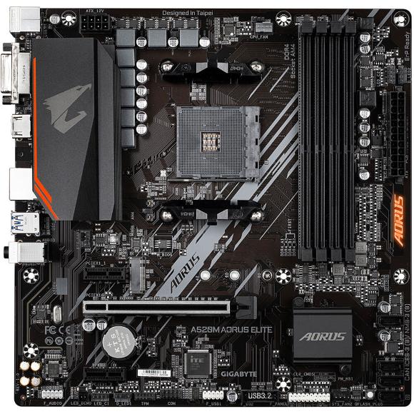 Gigabyte A520M AORUS ELITE mATX AM4 Motherboard - PakByte Computers 