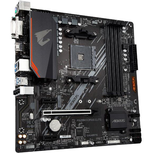 Gigabyte A520M AORUS ELITE mATX AM4 Motherboard - PakByte Computers 