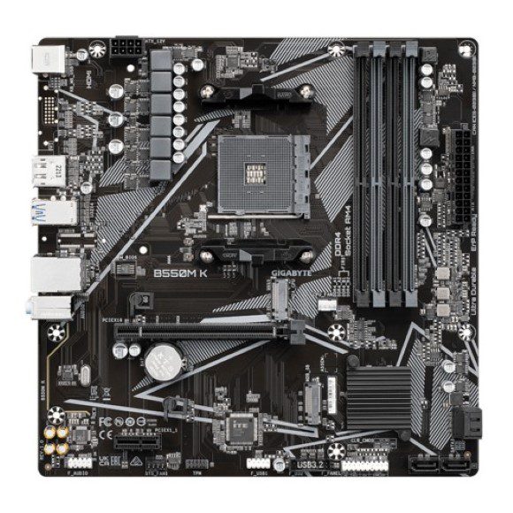 Gigabyte B550M K Ultra Durable Motherboard - PakByte Computers 