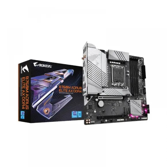 Gigabyte B760M Aorus Elite AX DDR4 MotherBoard - PakByte Computers 