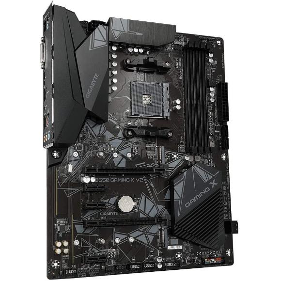Gigabyte B550 Gaming X V2 (AMD Ryzen 5000/B550/ATX/M.2/HDMI/DVI/USB 3.1 Gen 2/DDR4/ATX/Gaming Motherboard) - PakByte Computers 