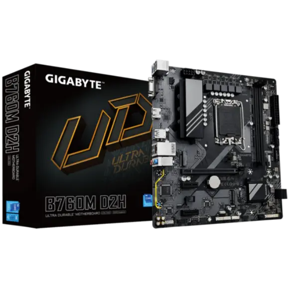 Gigabyte B760M D2H DDR5 Intel 12/13th Generation microATX Motherboard - PakByte Computers 