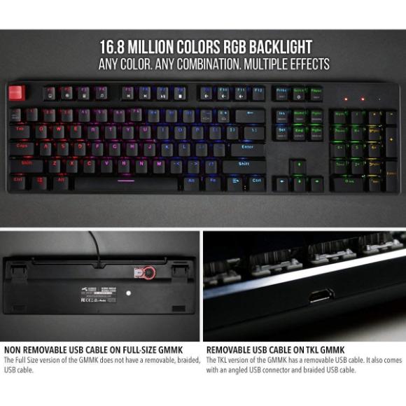 Glorious GMMK-BRN Modular Mechanical Gaming Keyboard - RGB LED Backlit, Brown Switches, Hot Swap Switches (Black) - PakByte Computers 