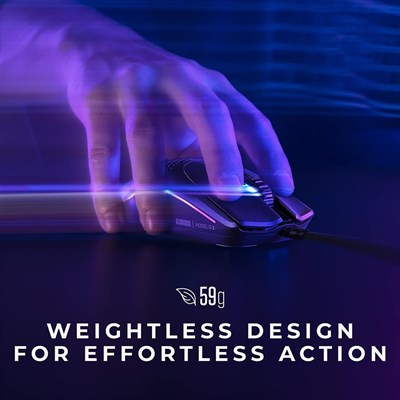 Glorious Model O2 Wired Gaming Mouse - Matte Black