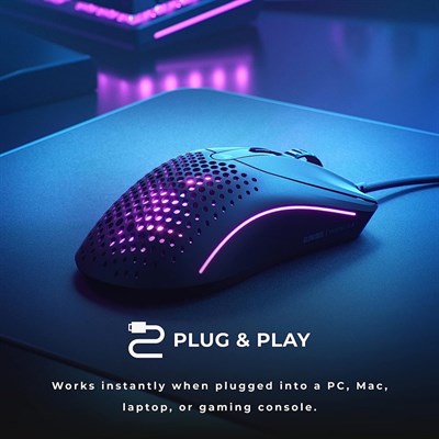 Glorious Model O2 Wired Gaming Mouse - Matte Black