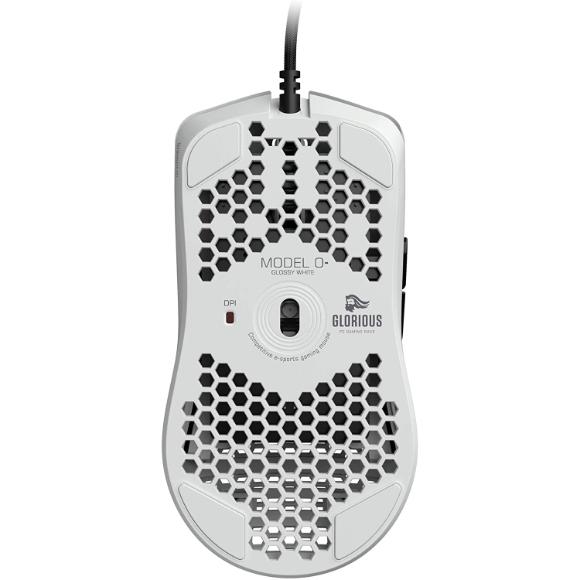 Glorious Model O- (Minus) Gaming Mouse, Glossy White (GOM-GWHITE) - PakByte Computers 
