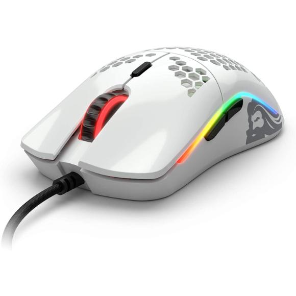 Glorious Model O- (Minus) Gaming Mouse, Glossy White (GOM-GWHITE) - PakByte Computers 