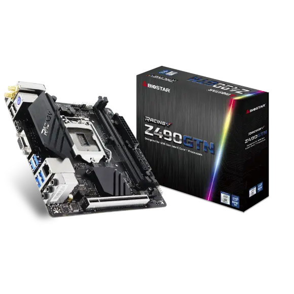 BIOSTAR Z490GTN Intel Motherboard - PakByte Computers 