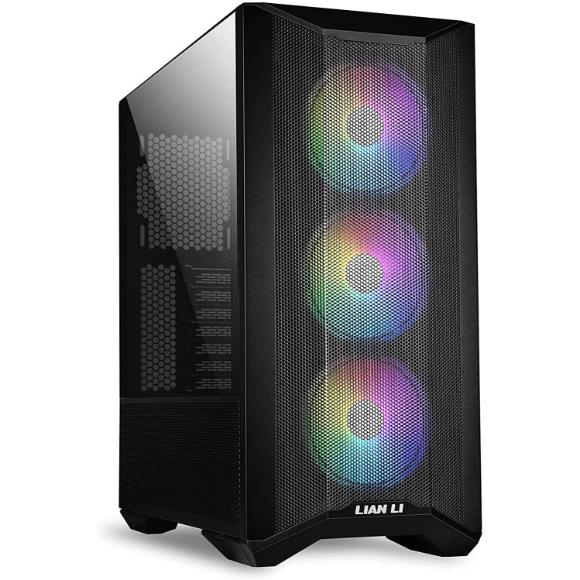 LIAN LI LANCOOL II MESH RGB Black LAN2MRX Tempered Glass ATX Case -Black Color - LANCOOL II MESH RGB - LAN2MRX - PakByte Computers 