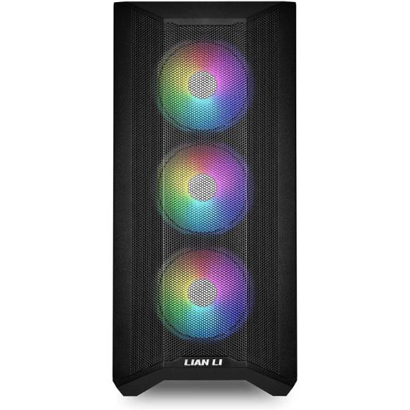 LIAN LI LANCOOL II MESH RGB Black LAN2MRX Tempered Glass ATX Case -Black Color - LANCOOL II MESH RGB - LAN2MRX - PakByte Computers 