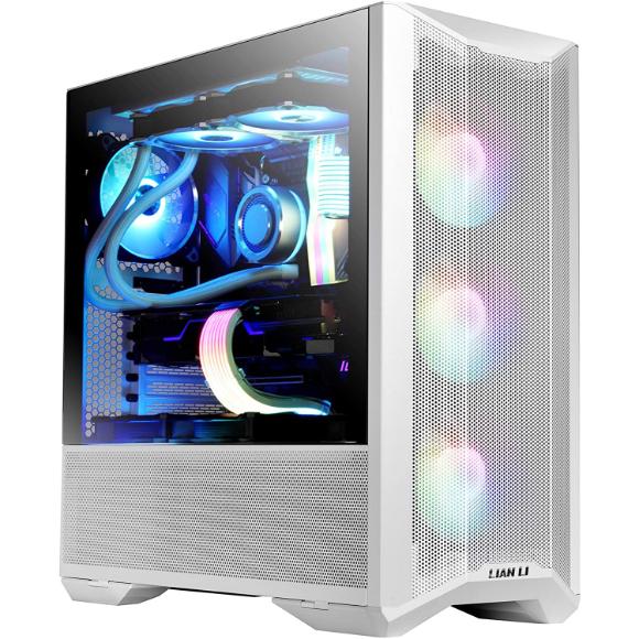 Lian Li LANCOOL II MESH RGB White LAN2MRW Tempered Glass ATX Case -White Color -LANCOOL II MESH RGB White - LAN2MRW - PakByte Computers 