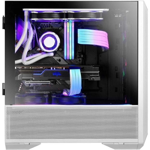 Lian Li LANCOOL II MESH RGB White LAN2MRW Tempered Glass ATX Case -White Color -LANCOOL II MESH RGB White - LAN2MRW - PakByte Computers 