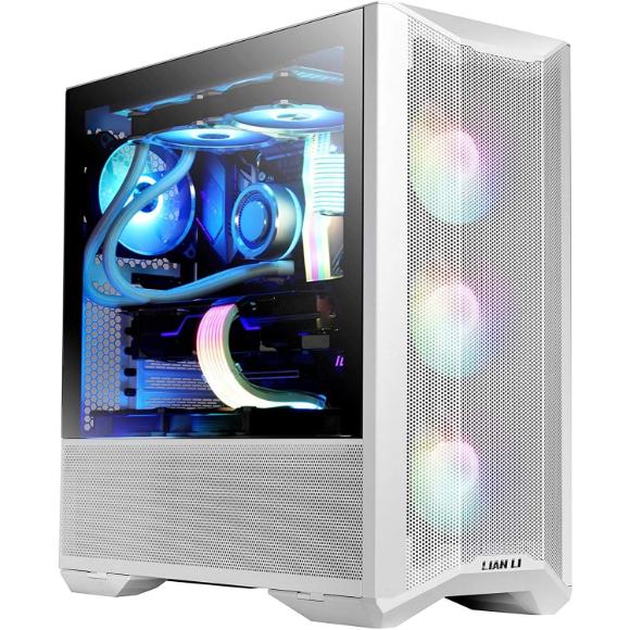 Lian Li LANCOOL II MESH RGB White LAN2MRW Tempered Glass ATX Case -White Color -LANCOOL II MESH RGB White - LAN2MRW - PakByte Computers 