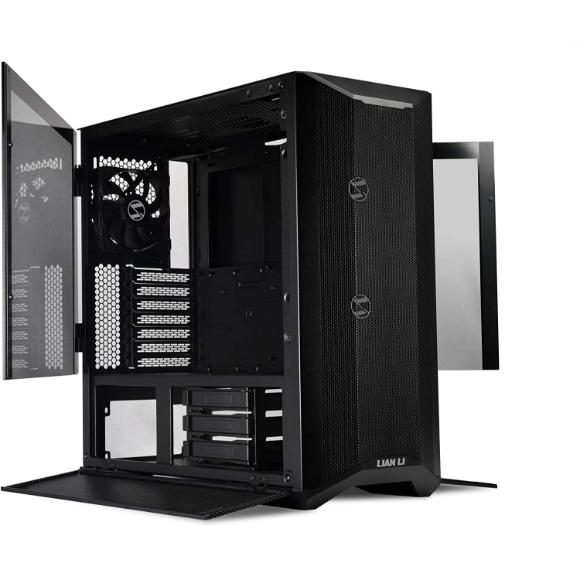 LIAN LI LANCOOL II MESH RGB Black LAN2MRX Tempered Glass ATX Case -Black Color - LANCOOL II MESH RGB - LAN2MRX - PakByte Computers 