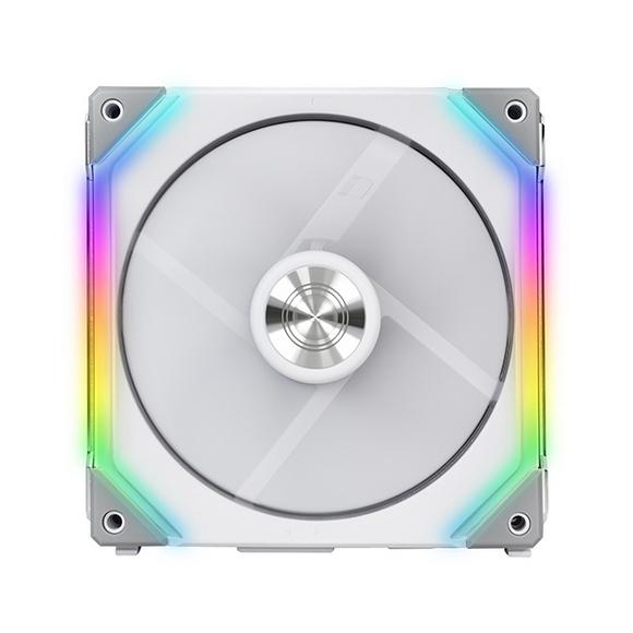 Lian Li UNI Fan SL120 Single Pack White Without Controller (ARGB 120mm LED PWM Daisy-Chain) 12UF1B - PakByte Computers 