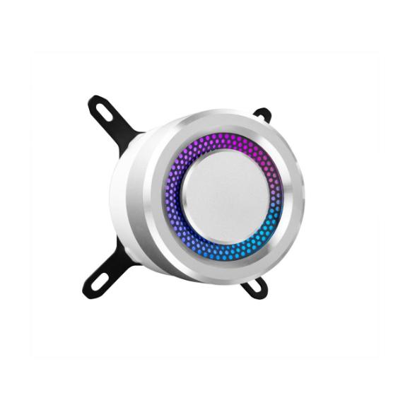 LIAN LI GALAHAD AIO 240 RGB (White), Dual 120mm Addressable RGB Fans AIO CPU Liquid Cooler - PakByte Computers 