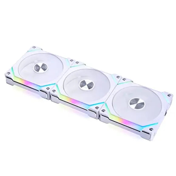 Lian Li UNI Fan SL 120 V2 TRIPLE PACK - White - PakByte Computers 