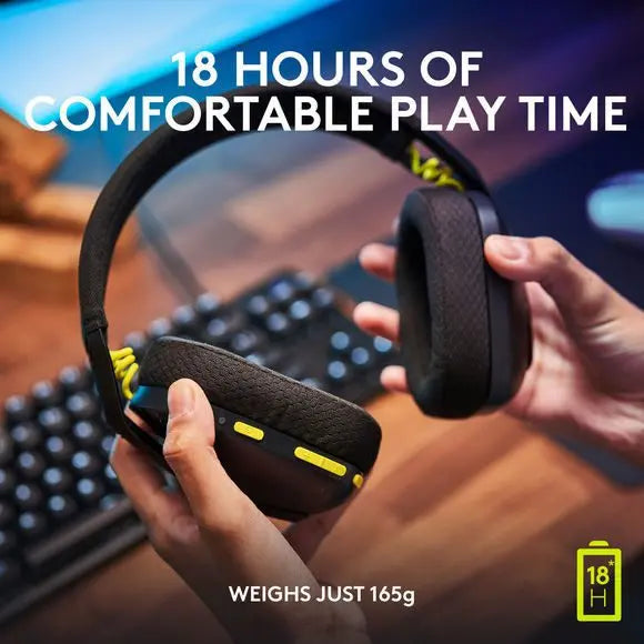 Logitech G435 Lightspeed Wireless Gaming Headset – Black - PakByte Computers 