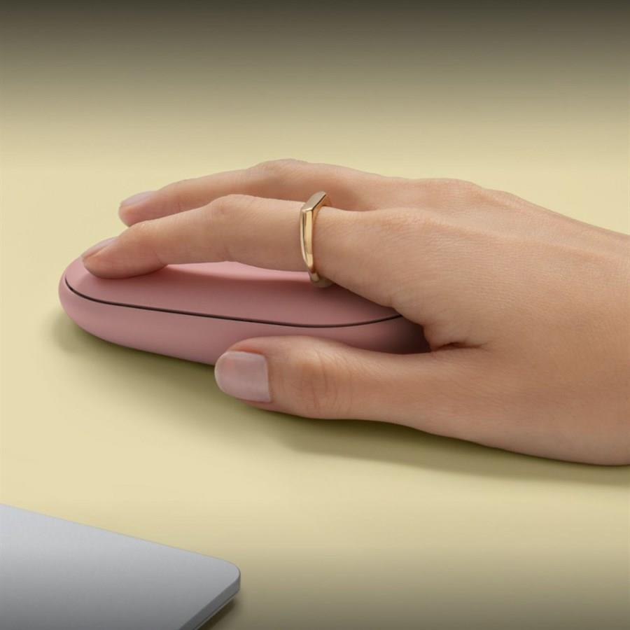 Logitech Pebble Mouse 2 M350s Slim Bluetooth Wireless Mouse - Tonal Rose - PakByte  