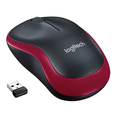Logitech Wireless Mouse M185 - Red | Black - 910-002503 - PakByte  