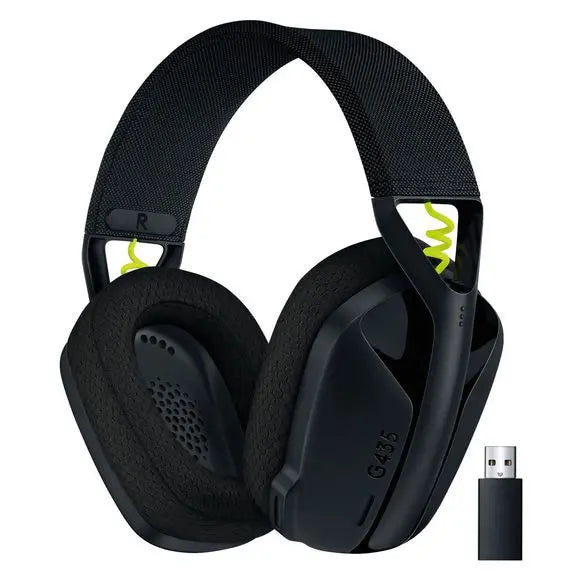 Logitech G435 Lightspeed Wireless Gaming Headset – Black - PakByte Computers 