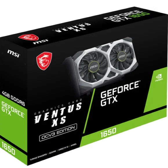 MSI GeForce GTX 1650 D6 VENTUS XS OCV3 Graphics Card - PakByte Computers 