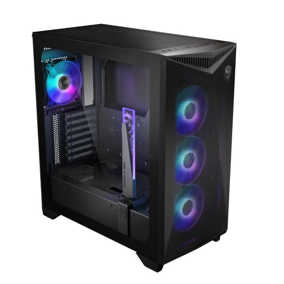 MSI MPG GUNGNIR 300R AIRFLOW Tempered Glass Casing - Black - PakByte Computers 