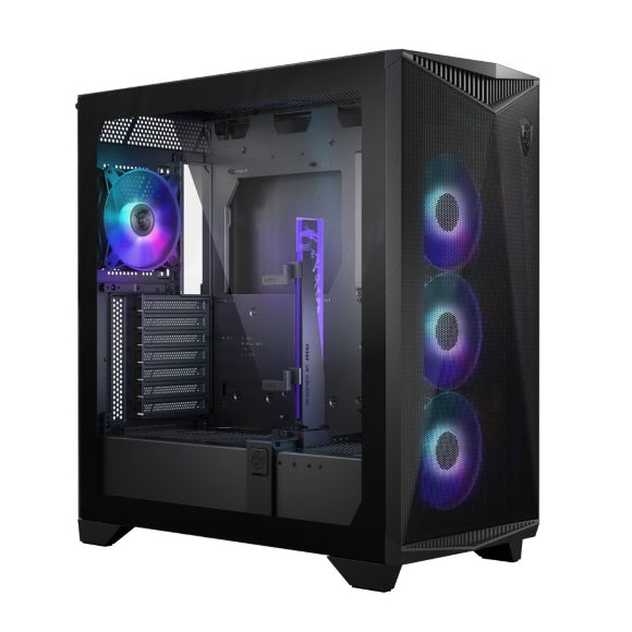 MSI MPG GUNGNIR 300R AIRFLOW Tempered Glass Casing - Black - PakByte Computers 