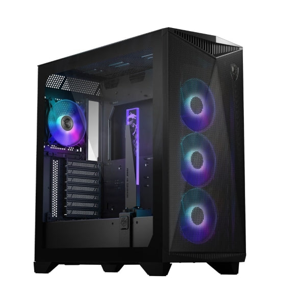 MSI MPG GUNGNIR 300R AIRFLOW Tempered Glass Casing - Black - PakByte Computers 