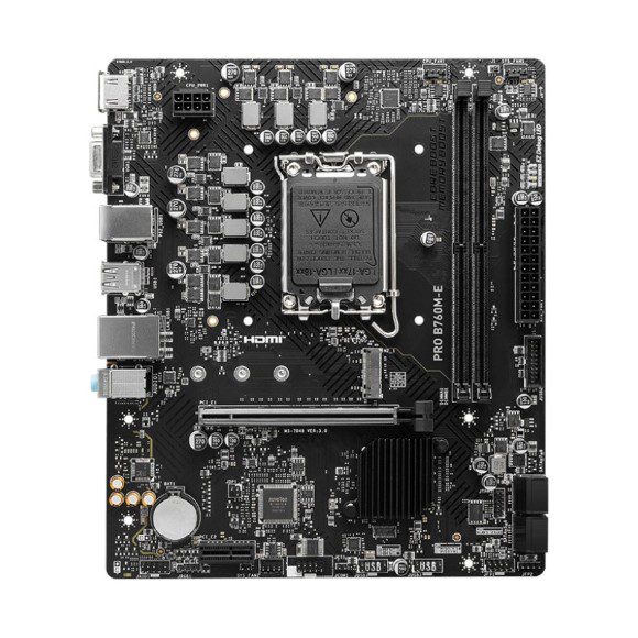 MSI PRO B760M-E DDR5 Micro-ATX LGA 1700 Motherboard - PakByte Computers 