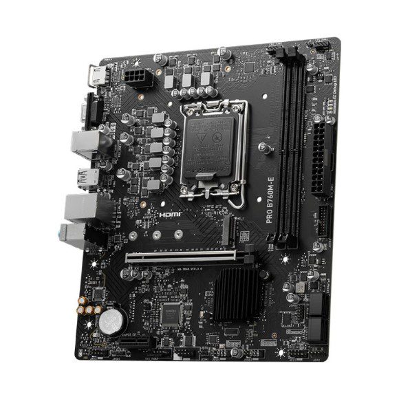 MSI PRO B760M-E DDR5 Micro-ATX LGA 1700 Motherboard - PakByte Computers 