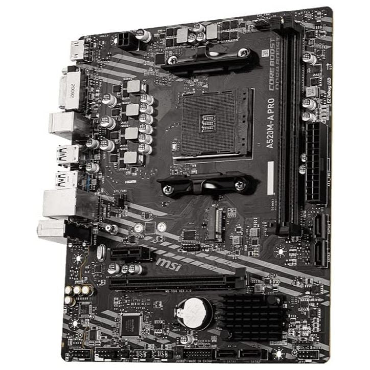 MSI A520M-A PRO AMD AM4 microATX Motherboard - PakByte Computers 