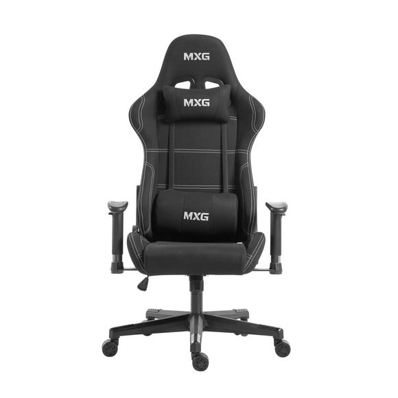 MXG FGC-01 Upholstered Fabric with Headrest and Lumbar Support Gaming Chair - PakByte Computers 