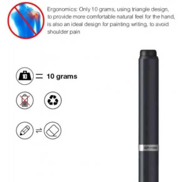 XP-PEN P03 Graphics Drawing Tablet Pen Battery-Free Stylus - PakByte Computers 