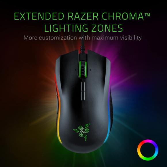 Razer Mamba Elite Wired Gaming Mouse: 16,000 DPI Optical Sensor - PakByte Computers 