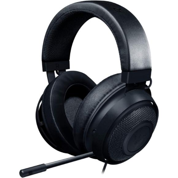 Razer Kraken Gaming Headset: For PC, PS4, PS5, Switch, Xbox One, Xbox Series X & S, Mobile - 3.5 mm Headphone Jack - Classic Black - PakByte Computers 