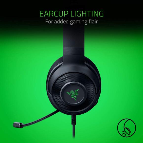 Razer Kraken X USB Ultralight Gaming Headset: 7.1 Surround Sound - Classic Black - PakByte Computers 